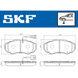 Brake Pad Set VKBP80273E SKF VKBP 80273 E OE Ref 425242