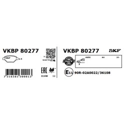 Brake Pad Set VKBP80277 SKF VKBP 80277 OE Ref 4K0698151AB SKF
