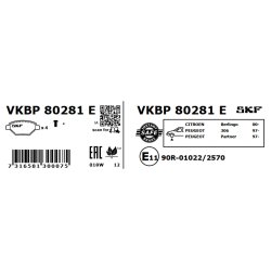 Brake Pad Set VKBP80281E SKF VKBP 80281 E OE Ref 1611335080 SKF