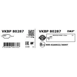 Brake Pad Set VKBP80287 SKF VKBP 80287 OE Ref 0084201720 SKF