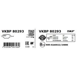 Brake Pad Set VKBP80293 SKF VKBP 80293 OE Ref 95835193930 SKF