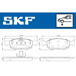 Brake Pad Set VKBP80294 SKF VKBP 80294 OE Ref 6001549803