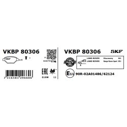Brake Pad Set VKBP80306 SKF VKBP 80306 OE Ref 4H222D007DA SKF