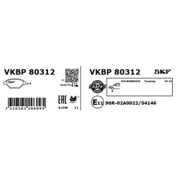 Brake Pad Set VKBP80312 SKF VKBP 80312 OE Ref 7L6698151E SKF