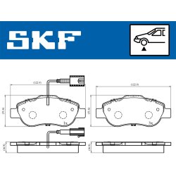 Brake Pad Set VKBP80313E SKF VKBP 80313 E OE Ref 6001073130