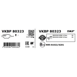Brake Pad Set VKBP80323 SKF VKBP 80323 OE Ref 1694200220 SKF