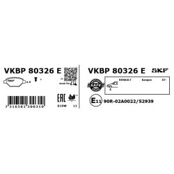 Brake Pad Set VKBP80326E SKF VKBP 80326 E OE Ref 410605649R SKF