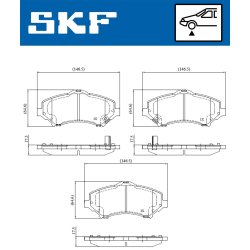 Brake Pad Set VKBP80334A SKF VKBP 80334 A OE Ref 00K68003701AD