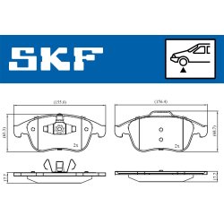 Brake Pad Set VKBP80336 SKF VKBP 80336 OE Ref 410600011R