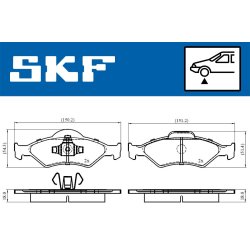 Brake Pad Set VKBP80348 SKF VKBP 80348 OE Ref 1031781 SKF