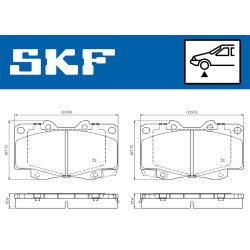 Brake Pad Set VKBP80349A SKF VKBP 80349 A OE Ref 0446504030