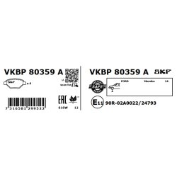 Brake Pad Set VKBP80359A SKF VKBP 80359 A OE Ref 1717494 SKF