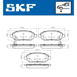 Brake Pad Set VKBP80367A SKF VKBP 80367 A OE Ref 1605313