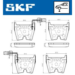 Brake Pad Set VKBP80369E SKF VKBP 80369 E OE Ref 3D0698151A SKF