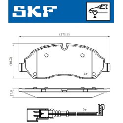 Brake Pad Set VKBP80377E SKF VKBP 80377 E OE Ref 1824121