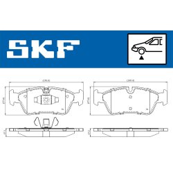 Brake Pad Set VKBP80399 SKF VKBP 80399 OE Ref 34112288849