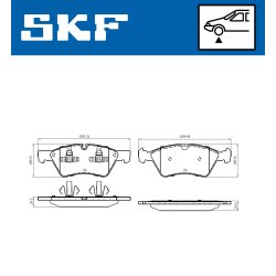 Brake Pad Set VKBP80402 SKF VKBP 80402 OE Ref 0044204020