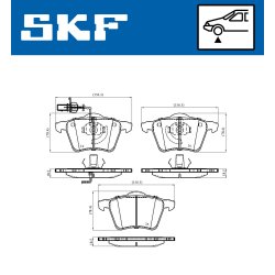 Brake Pad Set VKBP80405E SKF VKBP 80405 E OE Ref 1151377 SKF