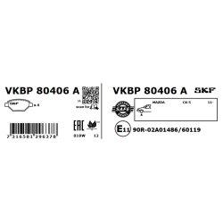Brake Pad Set VKBP80406A SKF VKBP 80406 A OE Ref K0Y13323Z SKF