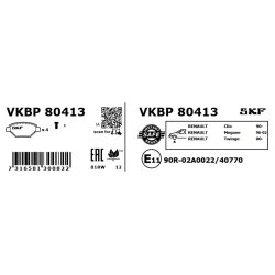 Brake Pad Set VKBP80413 SKF VKBP 80413 OE Ref 410609342R SKF