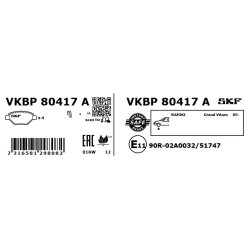 Brake Pad Set VKBP80417A SKF VKBP 80417 A OE Ref 5520065J00 SKF