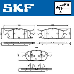 Brake Pad Set VKBP80433A SKF VKBP 80433 A OE Ref 1884555 SKF