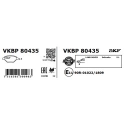 Brake Pad Set VKBP80435 SKF VKBP 80435 OE Ref RTC5574 SKF