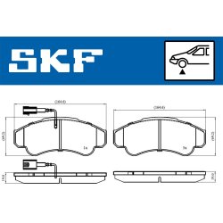 Brake Pad Set VKBP80441E SKF VKBP 80441 E OE Ref 425244 SKF