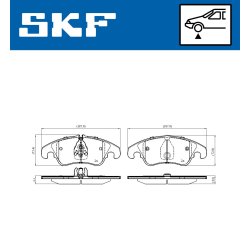 Brake Pad Set VKBP80443E SKF VKBP 80443 E OE Ref 4G0698151
