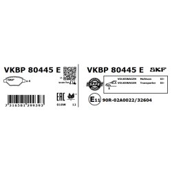 Brake Pad Set VKBP80445E SKF VKBP 80445 E OE Ref 7E0698151 SKF