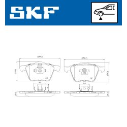 Brake Pad Set VKBP80455 SKF VKBP 80455 OE Ref 274331