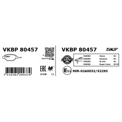 Brake Pad Set VKBP80457 SKF VKBP 80457 OE Ref 1A013323Z SKF