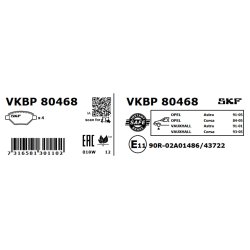 Brake Pad Set VKBP80468 SKF VKBP 80468 OE Ref JLM21344 SKF