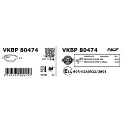 Brake Pad Set VKBP80474 SKF VKBP 80474 OE Ref 05114555AA SKF