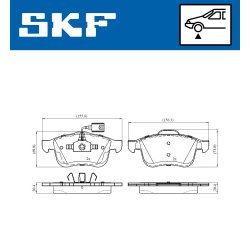 Brake Pad Set VKBP80476E SKF VKBP 80476 E OE Ref 51928529