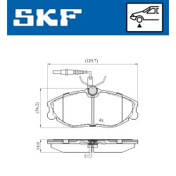 Brake Pad Set VKBP80477E SKF VKBP 80477 E OE Ref 1617254180 SKF