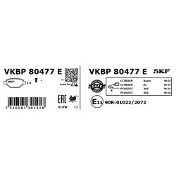 Brake Pad Set VKBP80477E SKF VKBP 80477 E OE Ref 1617254180 SKF