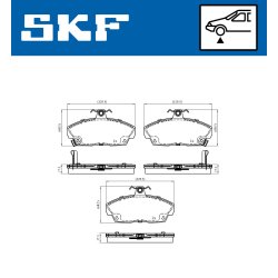 Brake Pad Set VKBP80479A SKF VKBP 80479 A OE Ref 45022S74E10