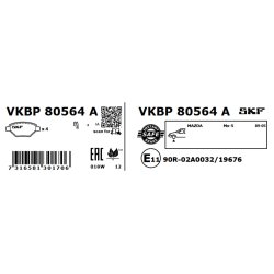Brake Pad Set VKBP80564A SKF VKBP 80564 A OE Ref 1U163328Z SKF