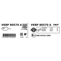 Brake Pad Set VKBP80570A SKF VKBP 80570 A OE Ref 95194917 SKF