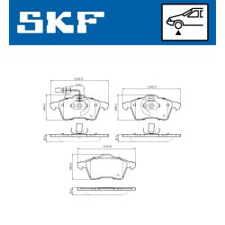 Brake Pad Set VKBP80573E SKF VKBP 80573 E OE Ref 7D0698151