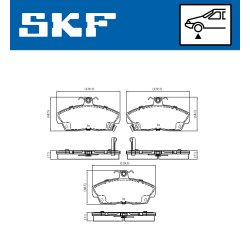 Brake Pad Set VKBP80577A SKF VKBP 80577 A OE Ref 06450S6DE50