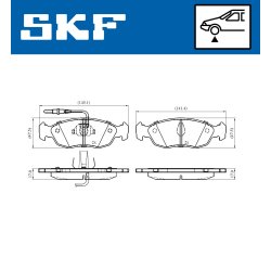 Brake Pad Set VKBP80580E SKF VKBP 80580 E OE Ref 425103