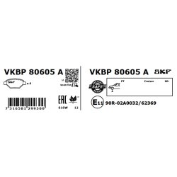 Brake Pad Set VKBP80605A SKF VKBP 80605 A OE Ref 05017843AA SKF