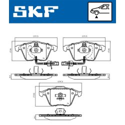 Brake Pad Set VKBP80617E SKF VKBP 80617 E OE Ref 4E0698151F