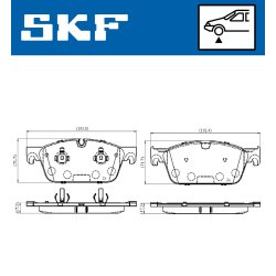 Brake Pad Set VKBP80632 SKF VKBP 80632 OE Ref 0064203620