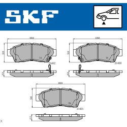 Brake Pad Set VKBP80638A SKF VKBP 80638 A OE Ref 0446502020