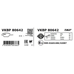 Brake Pad Set VKBP80642 SKF VKBP 80642 OE Ref 0446506070 SKF