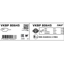 Brake Pad Set VKBP80645 SKF VKBP 80645 OE Ref 1605089 SKF