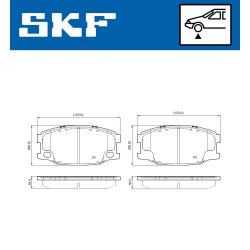 Brake Pad Set VKBP80652 SKF VKBP 80652 OE Ref MC894601